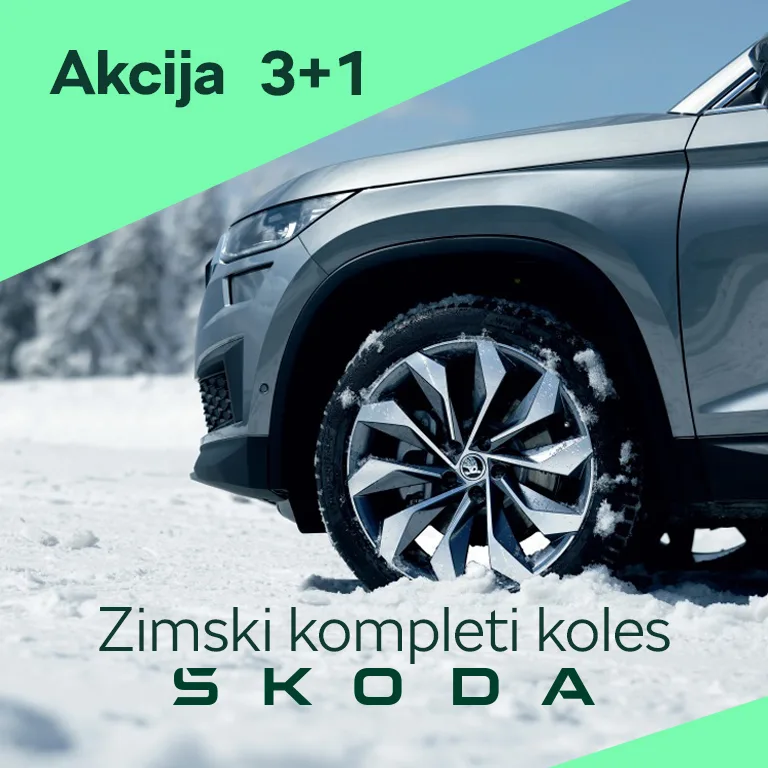 Zimski kompleti koles Škoda - AKCIJA 3+1