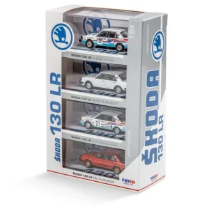 Škoda 130 LR Rally, zbirateljski komplet 4 modelov 1 : 64