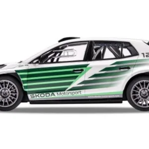 Škoda Fabia RS Rally2, model avtomobila 1 : 18, 125 let