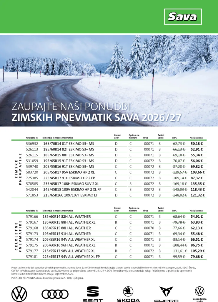 Zimske pnevmatike Sava